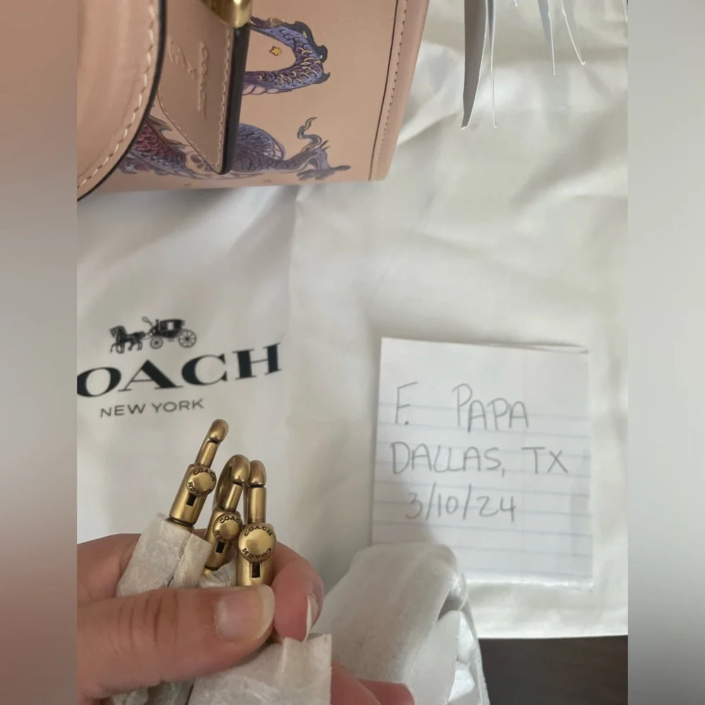 ***RARE*** Coach Boxed Lunar New Year Rogue 25 With Dragon Limited Edition - Picture 12 of 17